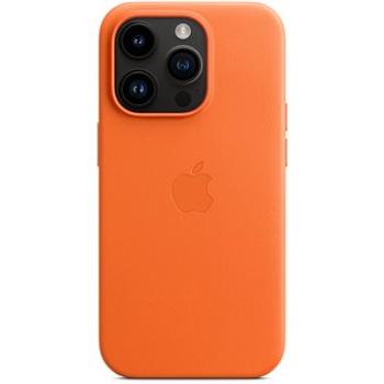 Apple iPhone 14 Pro Kožený kryt s MagSafe oranžový (MPPL3ZM/A)