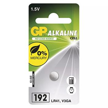 Baterie alkalická, 192F (LR41), LR41, 1.5V, GP, blistr, 1-pack