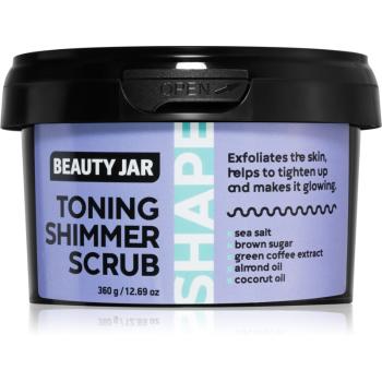 Beauty Jar Shape zpevňující tělový peeling s mořskou solí 360 g