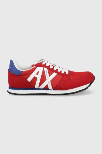 Sneakers boty Armani Exchange červená barva