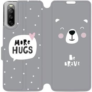 Flip pouzdro na mobil Sony Xperia 10 III - MH06P Be brave - more hugs (5903516728343)