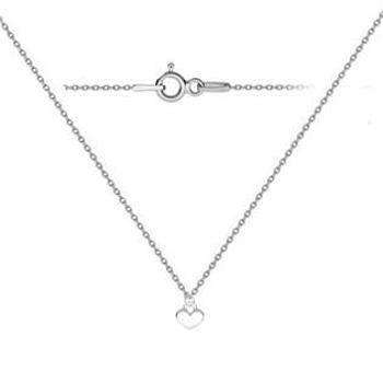 NUBIS® Dětský stříbrný náhrdelník se srdíčkem - NB-006
