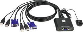 KVM switch Aten pro USB a VGA-Grafik, 2-portový