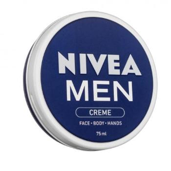 Nivea Men Creme Face Body Hands 75 ml denní pleťový krém pro muže na všechny typy pleti; na dehydratovanou pleť