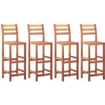 Barové židle 4 ks masivní akáciové dřevo (46315)