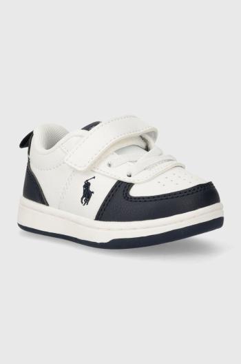 Dětské sneakers boty Polo Ralph Lauren bílá barva