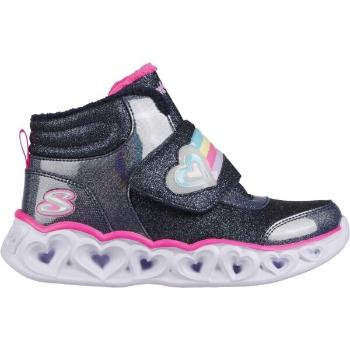 Skechers HEART LIGHTS - BRILLIANT RAINBOW Dívčí zimní boty, tmavě modrá, velikost