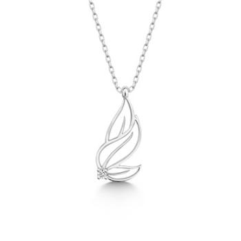 NUBIS® Stříbrný diamantový náhrdelník - NBS-005