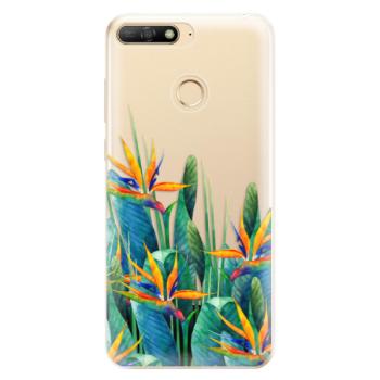 Odolné silikonové pouzdro iSaprio - Exotic Flowers - Huawei Y6 Prime 2018