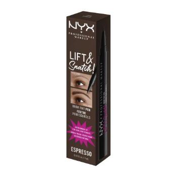 NYX Professional Makeup Lift & Snatch! 1 ml tužka na obočí pro ženy 08 Espresso