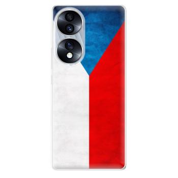 Odolné silikonové pouzdro iSaprio - Czech Flag - Honor 70