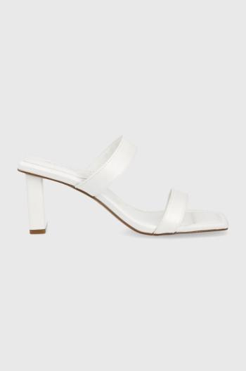 Pantofle Aldo Ranalassi dámské, bílá barva, na podpatku