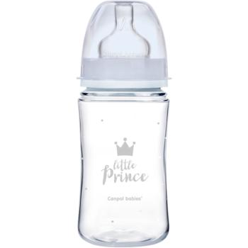 canpol babies Royal Baby kojenecká láhev 3m+ Blue 240 ml