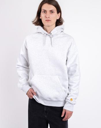 Carhartt WIP Hooded Chase Sweat Ash Heather/Gold S