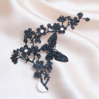 šperk na tělo – Madame Butterfly černá uni