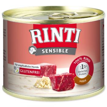 Konzerva Rinti Sensible hovězí + rýže 185g