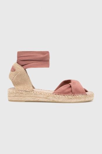 Espadrilky Answear Lab růžová barva