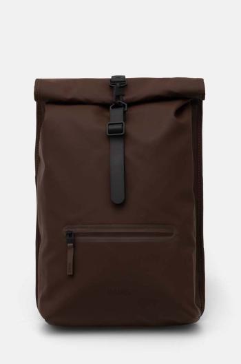 Batoh Rains Rolltop Rucksack W3 hnědá barva, velký, hladký, 13320-23