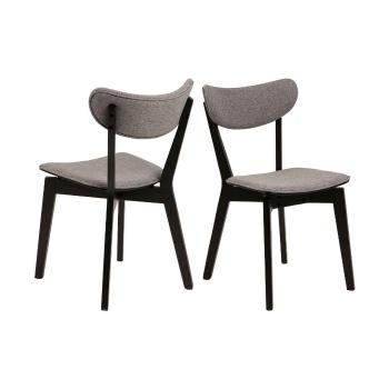 Jídelní židle Roxby – šedá / set 2 ks