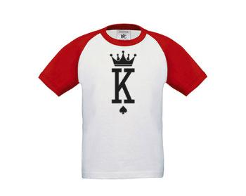 Dětské tričko baseball K as King