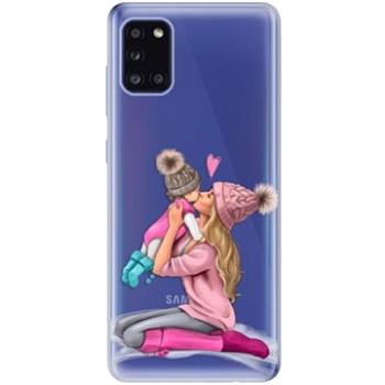 iSaprio Kissing Mom - Blond and Girl pro Samsung Galaxy A31 (kmblogirl-TPU3_A31)