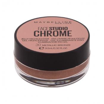 Maybelline FaceStudio Chrome 9,5 ml rozjasňovač pro ženy 30 Metallic Bronze