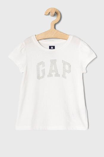 Dětské tričko GAP bílá barva