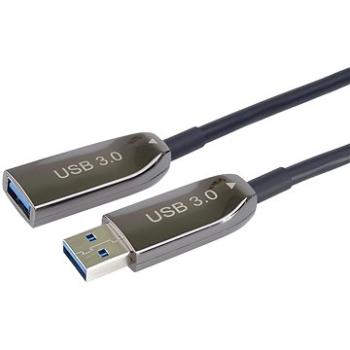PremiumCord USB 3.0 prodlužovací optický AOC kabel A/Male - A/Female  20m (ku3opt20)