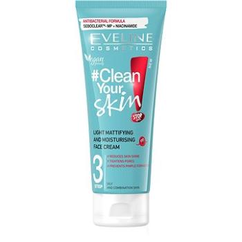 EVELINE COSMETICS Clean Your Skin Light Mattifying&Moisturising Face Cream 75 ml (5901761994087)