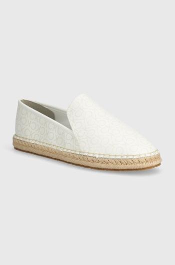 Espadrilky Calvin Klein ESPADRILLE EPI MONO bílá barva, HW0HW01917