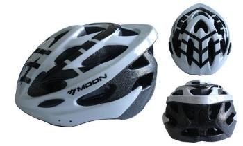 ACRA CSH30B-L bílá cyklistická helma velikost L (58-61cm)