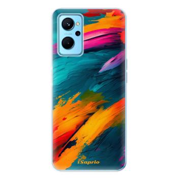 Odolné silikonové pouzdro iSaprio - Blue Paint - Realme 9i