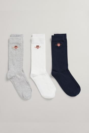 PONOŽKY GANT D1. ARCHIVE SHIELD SOCKS 3-PACK šedá 31/33