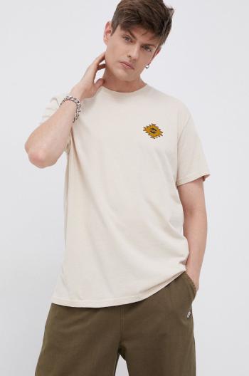 Bavlněné tričko Billabong průhledná barva, s potiskem