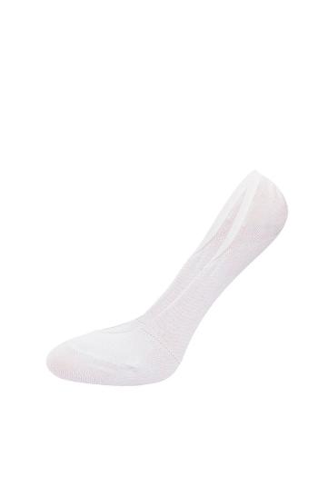 Bílé balerínkové ponožky se silikonovým pásem S31