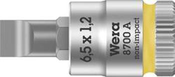 Nástrčný klíč Wera 8700 A FL, plochý, 1/4" (6,3 mm), chrom-vanadová ocel 05003322001