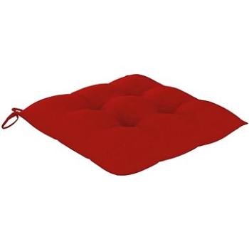 Podušky na židle 2 ks červené 40 x 40 x 7 cm textil (314878)