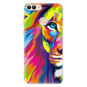 Odolné silikonové pouzdro iSaprio - Rainbow Lion - Huawei P Smart