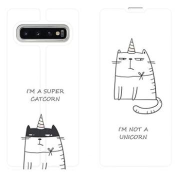 Flipové pouzdro na mobil Samsung Galaxy S10 - MH10P Super catcorn (5903226812011)