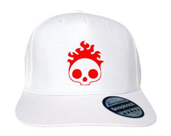 Kšiltovka Snapback Rapper Burning skull