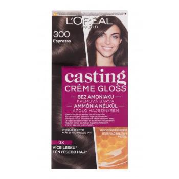 L'Oréal Paris Casting Creme Gloss 48 ml barva na vlasy pro ženy poškozená krabička 300 Espresso na barvené vlasy; na všechny typy vlasů