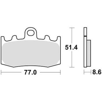 Braking brzdové destičky (sinterová směs CM55) (2ks) M501-222 (M501-222)