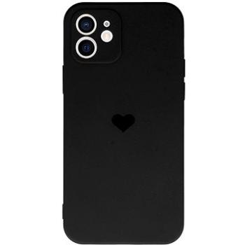 Vennus Valentýnské pouzdro Heart pro iPhone 12 - černé (TT4411)