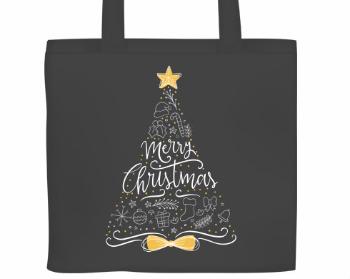 Plátěná nákupní taška Vánoční stromek