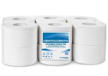 Toaletní papír JUMBO 190 2-vrstvá celulóza, průměr 19 cm návin 120 m