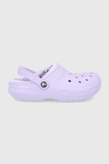 Pantofle Crocs růžová barva