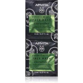 Apivita Express Beauty Cucumber intenzivně hydratační pleťová maska 2 x 8 ml