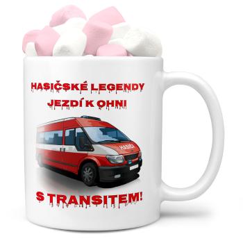 Hrnek Hasičské legendy – Transit (Náplň hrníčku: Marshmallow)