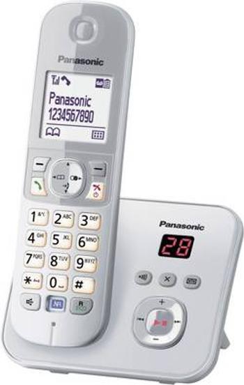 Bezdrátový analogový telefon Panasonic KX-TG6821, stříbrná, šedá