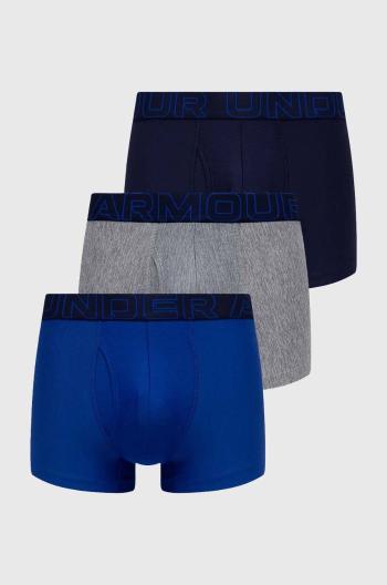 Boxerky Under Armour 3-pack pánské, tmavomodrá barva